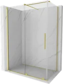 Kabiny prysznicowe - Mexen Velar kabina prysznicowa rozsuwana 150x85 cm, transparent, złota szczotkowana - 871-150-085-01-55 - miniaturka - grafika 1