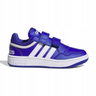 Buty dla dziewczynek - Buty dziecięce sportowe adidas Hoops 3.0 CF C na rzepy niebieskie roz. 35 - miniaturka - grafika 1