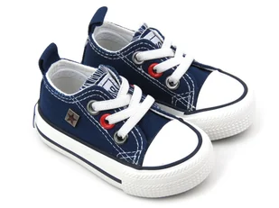 Trampki dziecięce, buty sportowe Big Star HH374195, granatowe - Buty dla dziewczynek - miniaturka - grafika 1