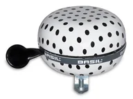 Dzwonki do roweru - Basil, Dzwonek rowerowy, Big bell polkadot white/black dots, 80 mm - miniaturka - grafika 1