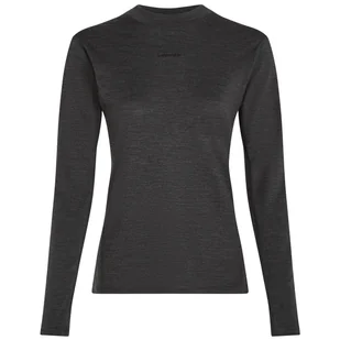 Damska koszulka Icebreaker Women 200 MerinoFine™ Ace LS Mock Neck Rozmiar: S / Kolor: ciemnoszary - Koszulki sportowe damskie - miniaturka - grafika 1