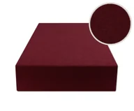 Prześcieradła dla dzieci - Prześcieradło Z Gumką 90X200 Jersey Burgund - miniaturka - grafika 1