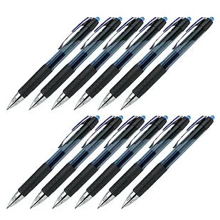 uni-ball 205059 - Pióro kulkowe żelowe Signo UMN-207, 0,4 mm, niebieskie, 12 sztuk - Długopisy - miniaturka - grafika 1