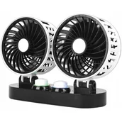 Akcesoria motoryzacyjne - TLC Wentylator samochodowy podwójny 2x5'' - miniaturka - grafika 1