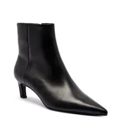 Botki damskie - Calvin Klein Skórzane botki na szpilce - miniaturka - grafika 1