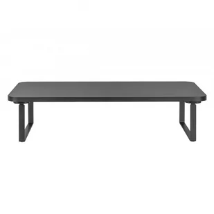 Podstawa pod monitor, łatwy montaż, miejsce na klawiaturę, czarny, metal / płyta mdf, 20 kg nośność, Powerton, ergo - Akcesoria do monitorów - miniaturka - grafika 3