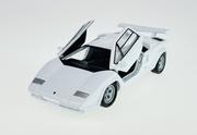 Samochody i pojazdy dla dzieci - Welly Lamborghini Countach Lp 500 S Biały 1:34 Samochód Nowy Metalowy Model - miniaturka - grafika 1