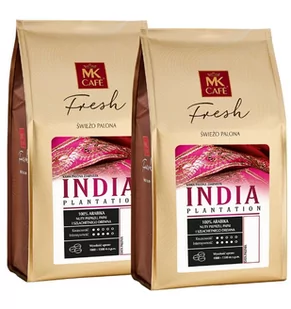 ZESTAW - Kawa ziarnista MK Cafe Fresh India Plantation 2x1kg - Kawa - miniaturka - grafika 1