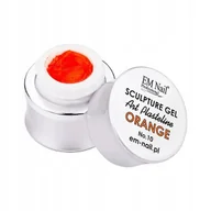Żele do paznokci - EM Nail, Żel do zdobień 3D Sculpture Gel Orange - miniaturka - grafika 1