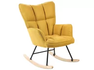 Fotele - Fotel bujany żółty OULU - miniaturka - grafika 1