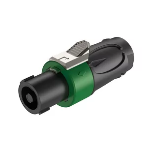 Wtyk głośnikowy złącze Speakon RS4F-N-GN zielony Roxtone - Kable - miniaturka - grafika 1