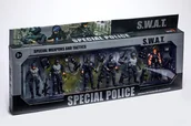 Figurki dla dzieci - Duży zestaw Figurki SWAT żołnierze + wyposażenie 6 szt Armia Ruchome figurki Wojsko Special - miniaturka - grafika 1