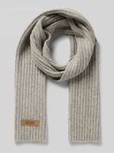 Apaszki i szaliki damskie - Szal z naszywką z logo - miniaturka - grafika 1