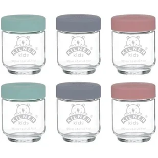 Kilner KIL Zestaw 6 słoików na posiłki dla dzieci 190ml 0025.017 - Pojemniki kuchenne - miniaturka - grafika 1