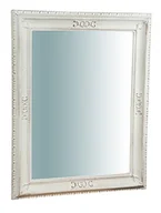 Lustra - Biscottini Lustro ścienne pionowe lub poziome Shabby drewniane lustro ścienne z białym wykończeniem antyczne wymiary L67xPR4,5xH87 cm produkcja rzemiosła Fiorentino Made in Italy - miniaturka - grafika 1