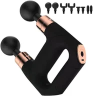 Masażery - Pistolet do masażu podwójny masażer do pleców ciała mocny 8 końcówek - miniaturka - grafika 1