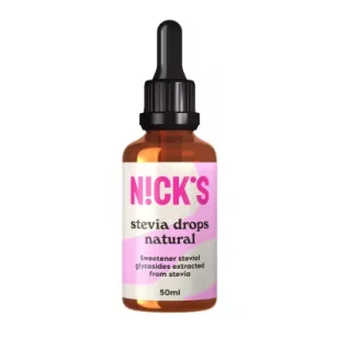 Nicks Słodzik w płynie Stevia drops natural 50 ml - Cukier i słodziki - miniaturka - grafika 1