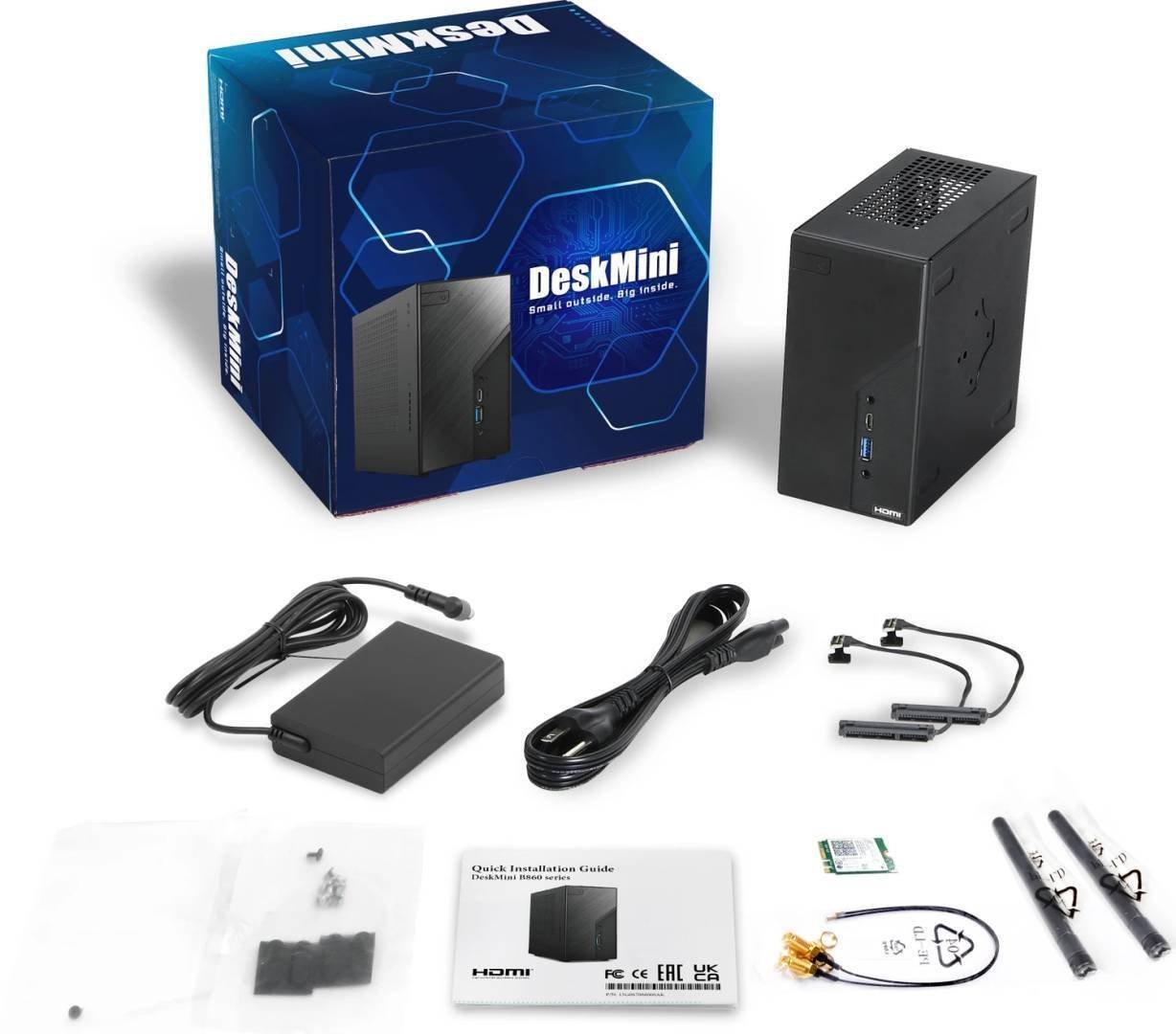 ASRock Barebone Deskmini B860 HDMI/DP/TB4 black DDR5 90BXG5501-A10GA0W