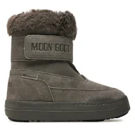 Buty dla chłopców - Śniegowce Moon Boot Junior Park Dtrap Boot Suede 80D3440040 Szary - miniaturka - grafika 1