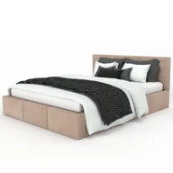 Łóżka - Łóżko Tapicerowane Sono 100 140X200 T04 Beżowe - miniaturka - grafika 1