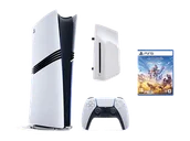 Konsole Playstation - Sony PLAYSTATION 5 Pro 2TB + Napęd optyczny PS5 Gra Horizon Zero Dawn Remastered Edition Biało-czarny - miniaturka - grafika 1