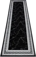 Dywany - Dywan, Chodnik GLOSS nowoczesny 2813 87 stylowy, ramka, grecki / szary czarny 60x300 cm - miniaturka - grafika 1