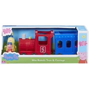 Tm Toys PEPPA Pociąg z wagonikiem + figurki - Samochody i pojazdy dla dzieci - miniaturka - grafika 1