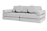 Łóżka dla dzieci i młodzieży - Sofa dla dzieci Shappy play original jasny szary - miniaturka - grafika 1