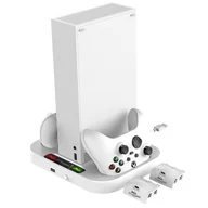 Akcesoria do Xbox - Podstawka chłodząco - ładująca FROGGIEX do Xbox Series S Biały - miniaturka - grafika 1