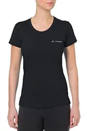 Koszulki i topy damskie - Vaude damski T-Shirt Brand, czarny, M 050960100400 - miniaturka - grafika 1