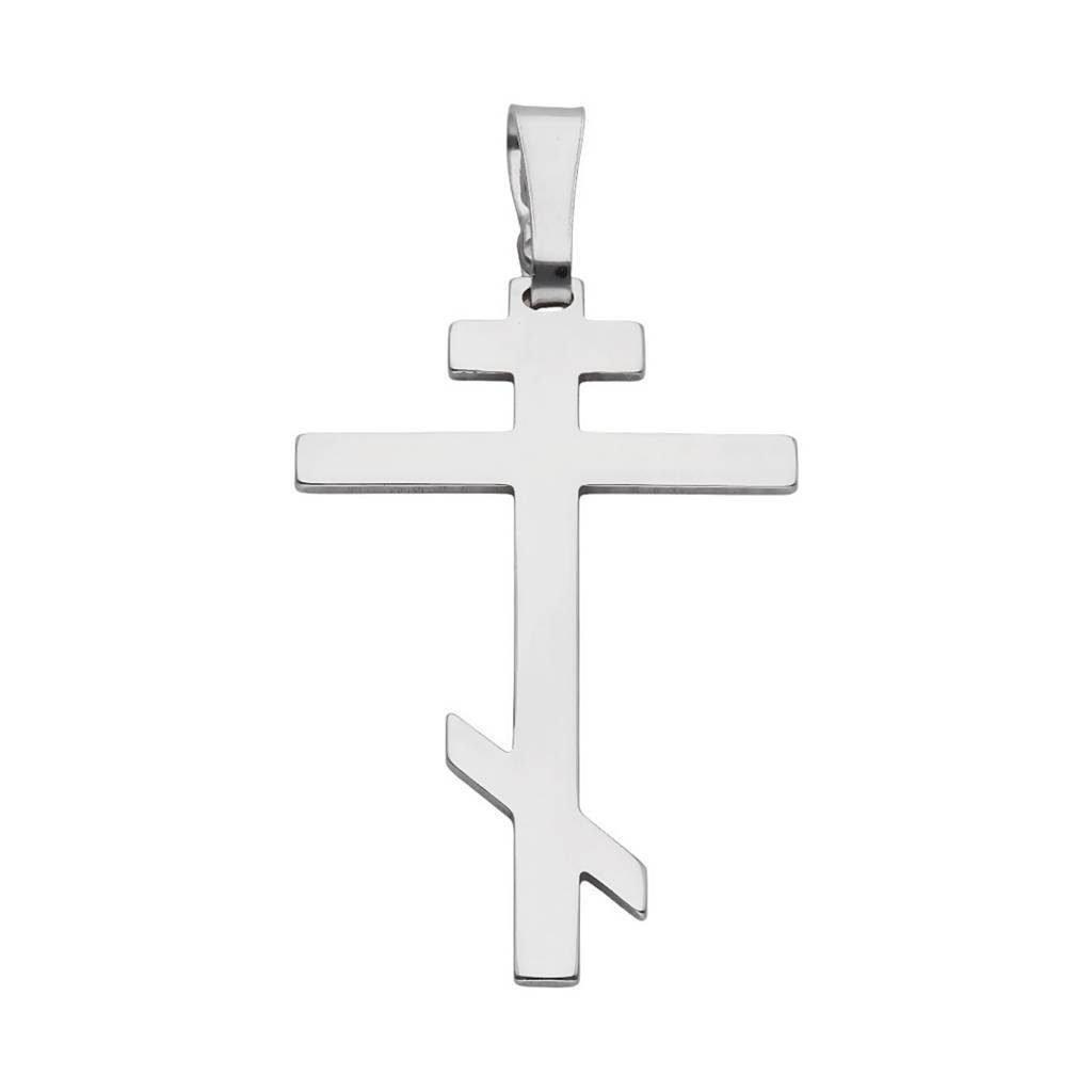Krzyżyk srebrny Ag 925 rodowany prawosławny KC016RL