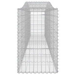 VIDAXL Kosze gabionowe, 20 szt, 400x50x80/100 cm, galwanizowane żelazo - Ogrodzenia - miniaturka - grafika 6