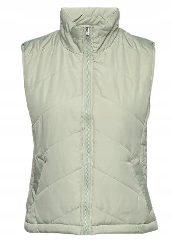 ONLY KAMIZELKA DAMSKA PIKOWANA Z ZAMKIEM ZIELONA L K_A