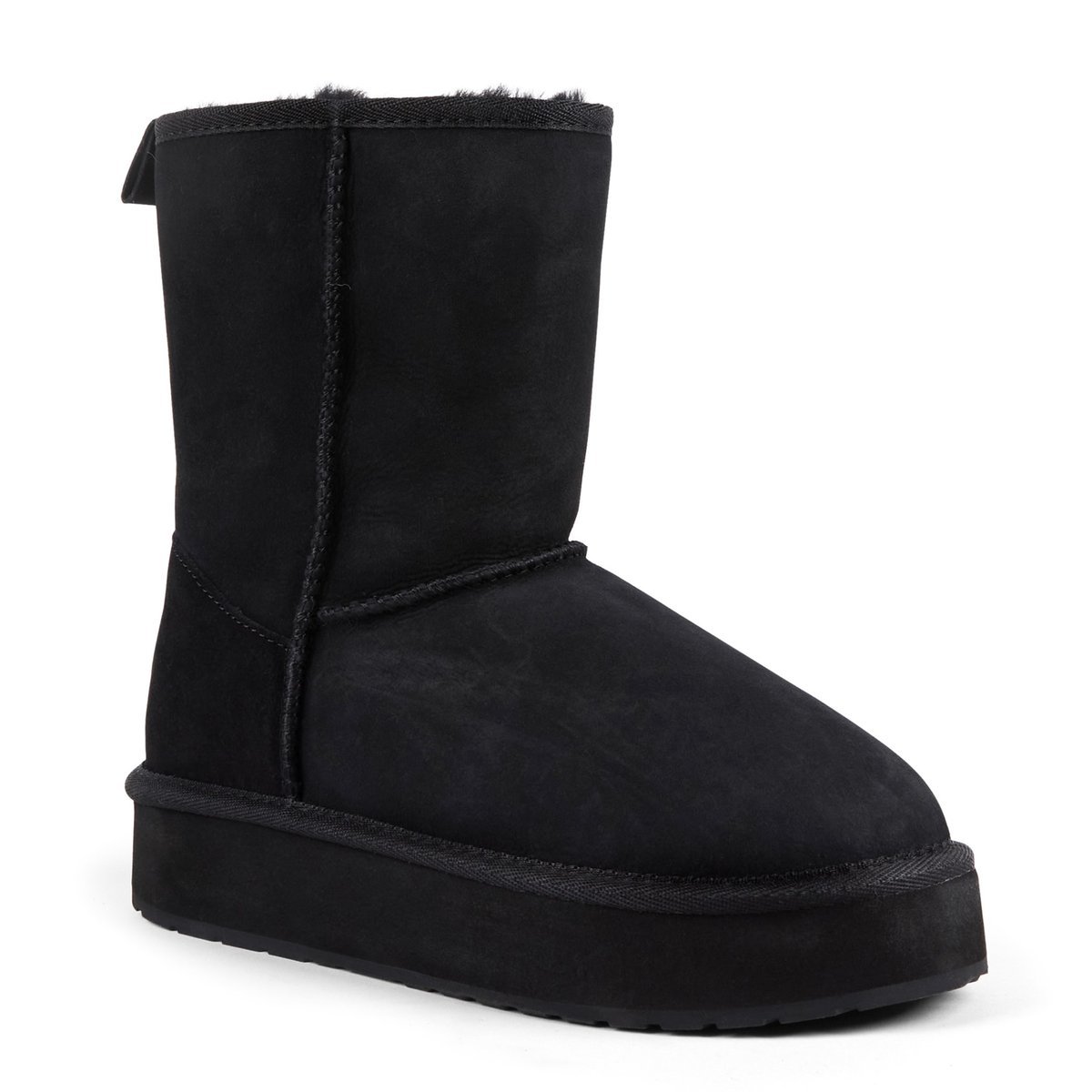 Śniegowce damskie Emu Australia Stinger Lo Flatform czarne na platformie-38