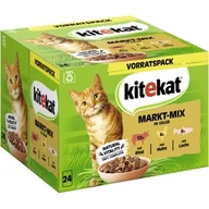 Mokra karma dla kotów - Kitekat Multipack Markt Mix w galarecie 24x85 g - miniaturka - grafika 1