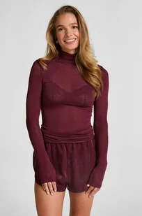 Hunkemöller super miękki golf z kaszmirem top Fioletowy - Biustonosze - miniaturka - grafika 1