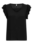 Bluzki damskie - ONLY Bluzka "Chiara" w kolorze czarnym - miniaturka - grafika 1