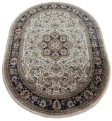 Dywany - Kremowy owalny dywan w klasycznym stylu P5-K14 - miniaturka - grafika 1