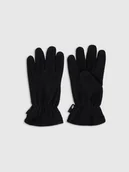 Rękawiczki - 4F Rękawiczki polarowe dziecięce - czarne L/XL - miniaturka - grafika 1