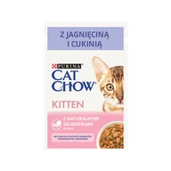 Mokra karma dla kotów - Purina Cat Chow CAT CHOW Kitten Karma z jagnięciną i cukinią w sosie 85g 40614-uniw - miniaturka - grafika 1