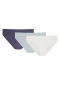 Majtki damskie - Majtki figi Mia-Mia 3-pak Esotiq fioletowy, miętowy, kremowy S - miniaturka - grafika 1