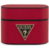 Akcesoria do słuchawek - Apple Guess Etui Guess Saffiano Case, Airpods Pro, czerwone 3700740478981 - miniaturka - grafika 1