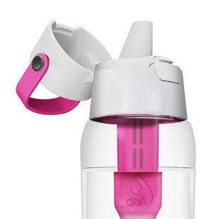 Butelka filtrująca wodę Dafi SOLID 0,7 l + filtr węglowy - Flamingowa - Shakery i bidony sportowe - miniaturka - grafika 4