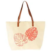 Torby termiczne - Torba termiczna plażowa beżowa 22 l - miniaturka - grafika 1