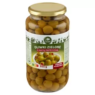 Warzywa w marynacie - Carrefour Classic Oliwki zielone odmiana Hojiblanca z pastą paprykową 935 g - miniaturka - grafika 1
