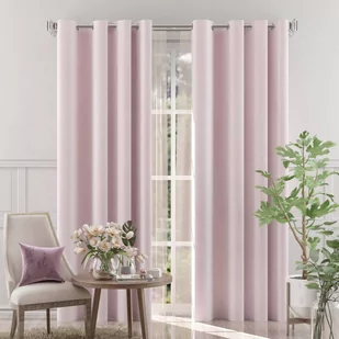 Zasłona na przelotkach Welur Moradi Brudny róż 140x250cm - Zasłony Zasłona na przelotkach Welur Moradi Brudny róż 140x250cm - Zasłony - miniaturka - grafika 1
