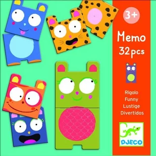 DJECO Gra Memo - Śmieszne Zwierzątka - Gry planszowe - miniaturka - grafika 1