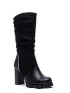 Kozaki damskie - Foreverfolie Kozaki w kolorze czarnym - miniaturka - grafika 1