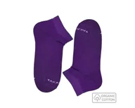 Skarpetki męskie - Fioletowe stopki z bawełny organicznej - miniaturka - grafika 1