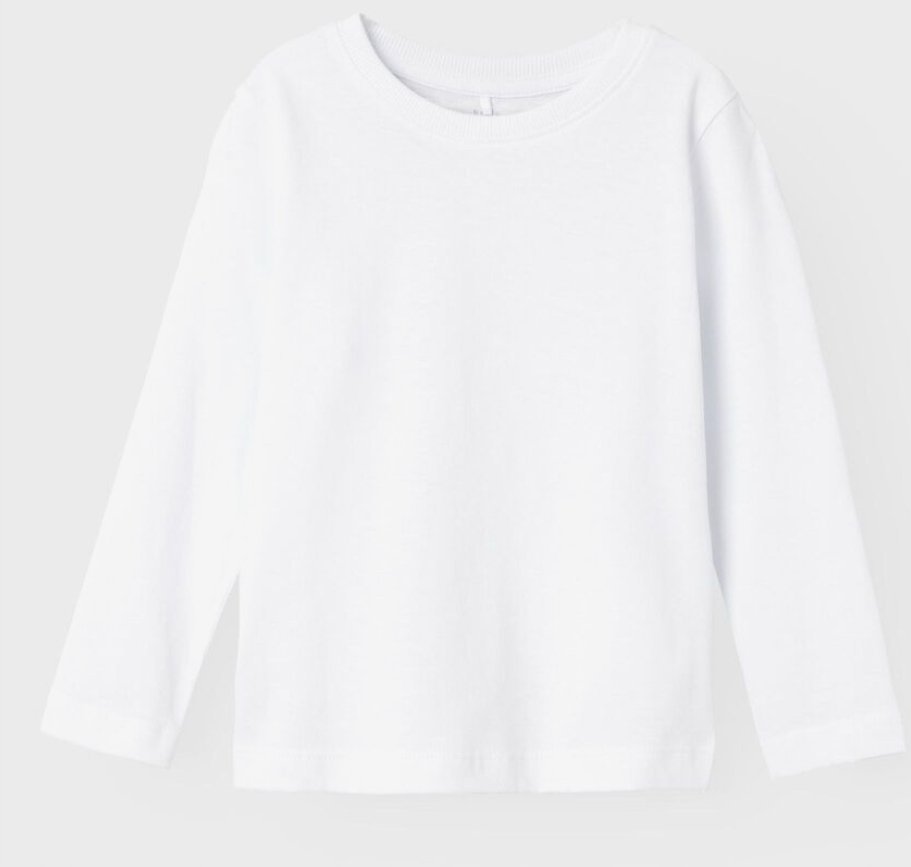 NAME IT BLUZKA Z DŁUGIM RĘKAWEM BIAŁA DZIECIĘCA 98cm JMD